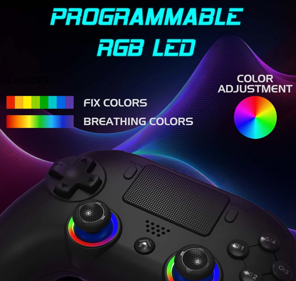 Herní ovladač Subsonic Superdrive Wireless s nastavitelným RGB LED podsvícením analogových páček