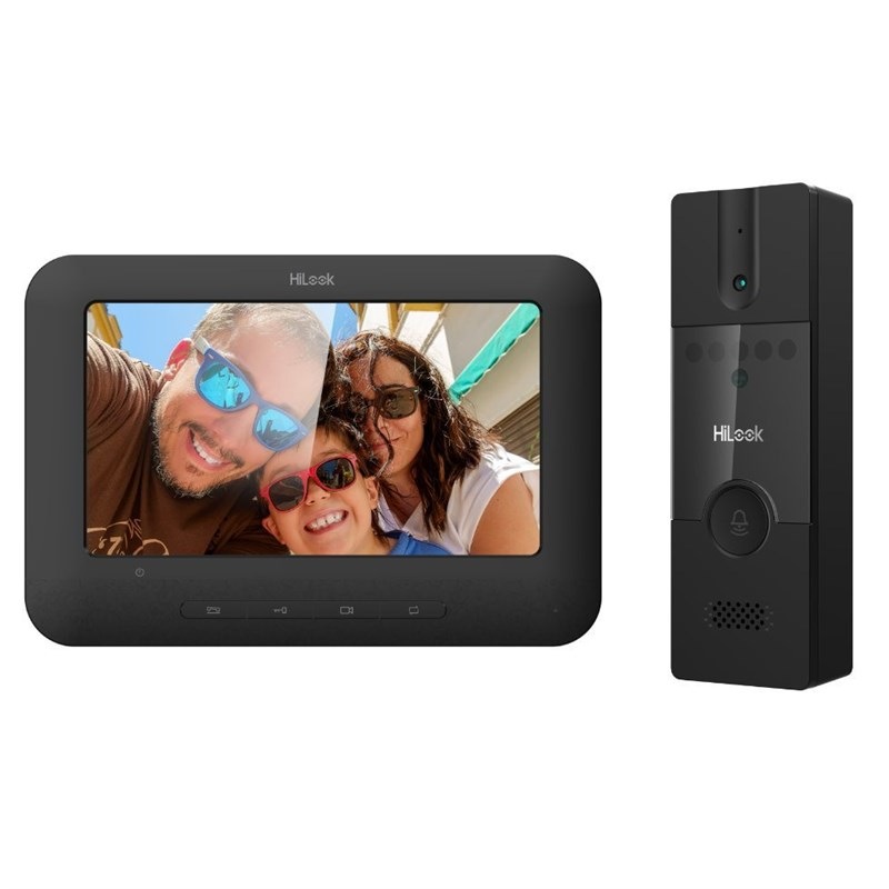 Dveřní videotelefon HiLook Powered by HIKVISION VI-K12P černý