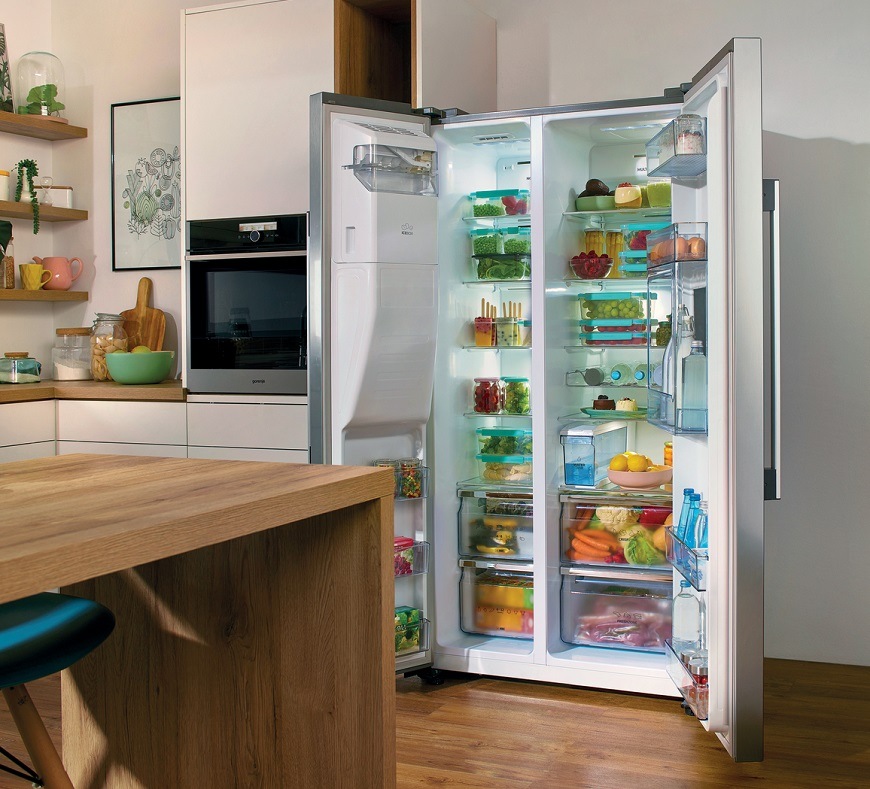 Americká lednice Gorenje Superior NRR9185ESXL nerez Americká chladnička Gorenje NRR9185ESXL, nerezová, ExtraSpace