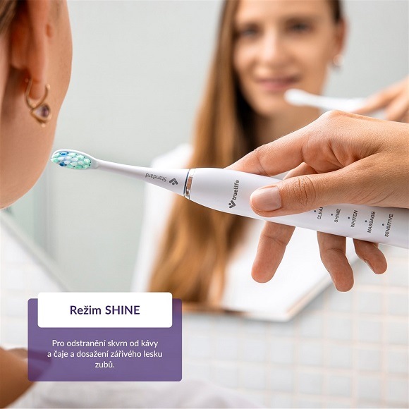Zubní kartáček TrueLife TrueLife SonicBrush Clean30 Duo černý/bílý Zubní kartáček TrueLife TrueLife SonicBrush Clean30 Duo černý/bílý