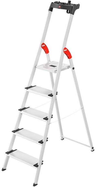 Hliníkové skládací schůdky Hailo L80 ComfortLine s 4+1 stupni