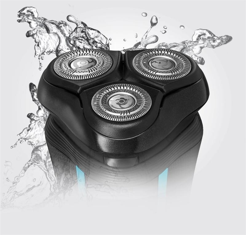 Holicí strojek Remington R6000 R6 Style Series Aqua Rotary Shaver černý/modrý