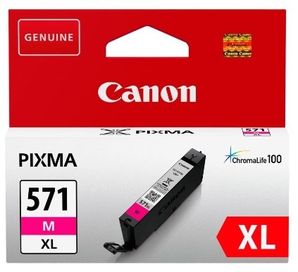 Inkoustová náplň Canon CLI-571XL M, 645 stran purpurová
