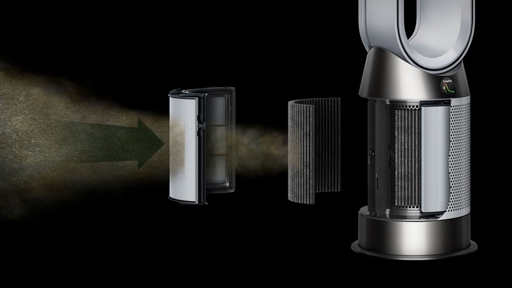 Čistička vzduchu Dyson Purifier Hot+Cool HP1 HP11 stříbrná Čistička vzduchu Dyson Purifier Hot+Cool HP1 HP11 stříbrná