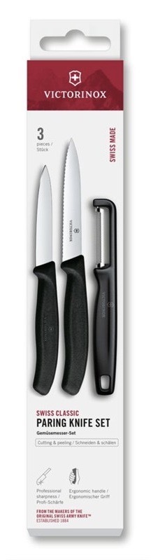 Kuchyňská sada Victorinox z kvalitního materiálu, černá barva