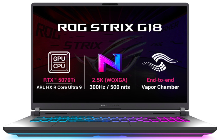 Přehled grafiky RTX 5070 Ti, 300Hz displeje a chlazení Vapor Chamber