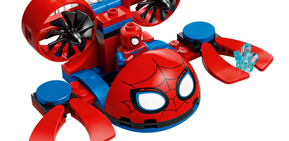 Stavebnice LEGO® Marvel Spidey a jeho úžasní přátelé 11207 Spidey: Podmořská vozidla 154 dílků, začátečnická kostka, obrázkový návod a aplikace LEGO Builder usnadňují stavění i začínajícím dětem.