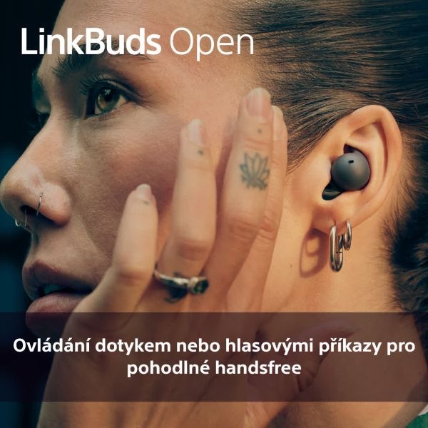 Sluchátka Sony LinkBuds Open - černá
