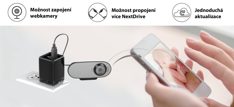 Datové úložiště (NAS) NextDrive Plug 1GHz, 1xUSB 2.0 černá