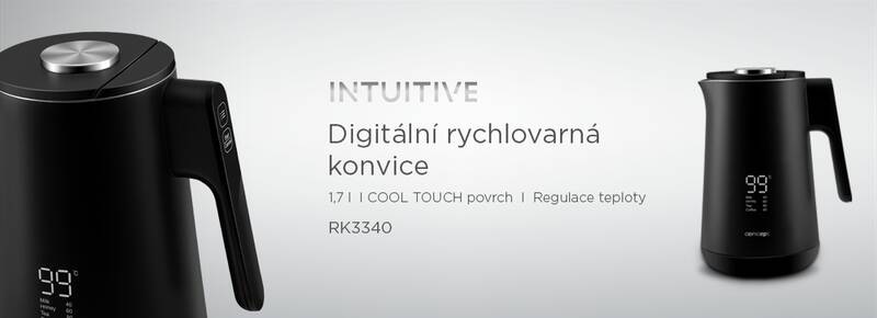 Rychlovarná konvice Concept RK3340 INTUITIVE, 1,7 l černá Rychlovarná konvice Concept RK3340 INTUITIVE, 1,7 l černá