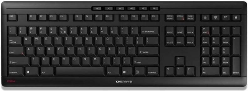 Klávesnice Cherry STREAM Wireless, CZ+SK černá