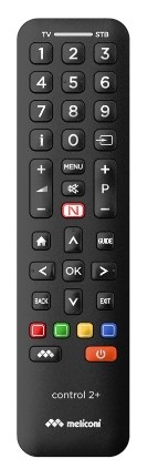 Dálkový ovladač Meliconi Control 2+ černý