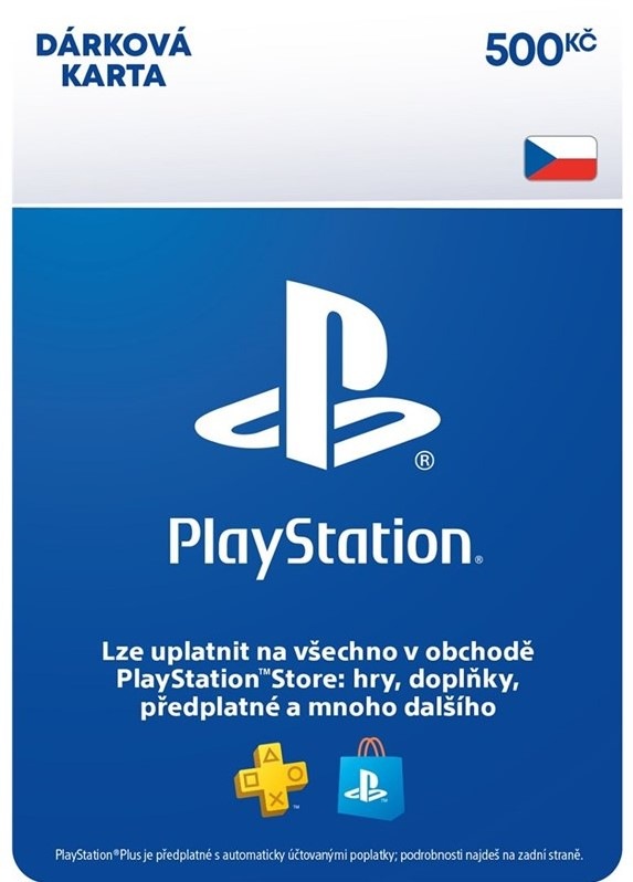 Sony PlayStation Store CZ - elektronická peněženka 500 Kč Sony PlayStation Store CZ - elektronická peněženka 500 Kč