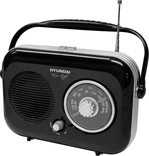 Radiopřijímač Hyundai Retro PR 100 černý