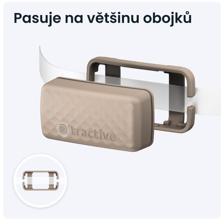 GPS lokátor Tractive CAT Mini - hnědý