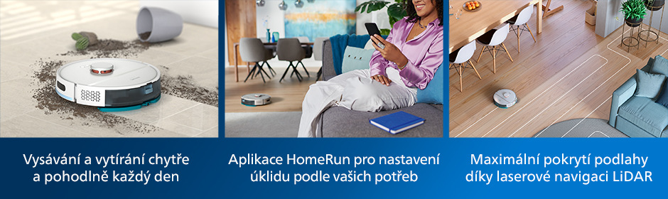Robotický vysavač Philips 2000 Series XU2000/25 bílý