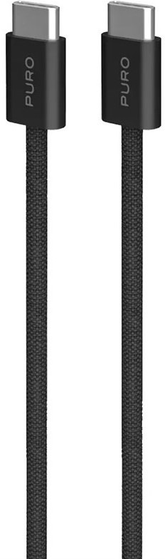 Kabel Puro Fabrik FABK4 USB-C/USB-C, 60 W, 1,5 m - černý