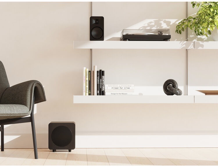 Subwoofer Kanto SUB6 černý Subwoofer nabízí přizpůsobitelné funkce