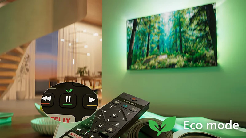 Televize Philips 50PQS9011 Součástí je univerzální dálkový ovladač
