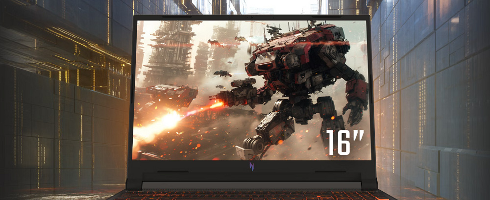 Notebook Acer Nitro V 16 (ANV16-72-72GC) černý Monitor se zapnutou hrou notebooku Acer Nitro V 16 (ANV16-72-72GC)