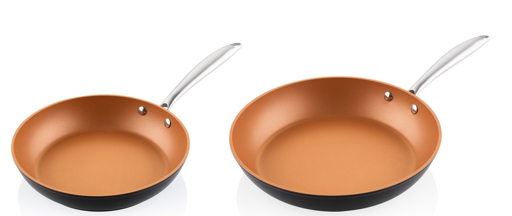 Pánve ze sady ETA Stellon s průměry 24 a 28 cm s nepřilnavým povrchem