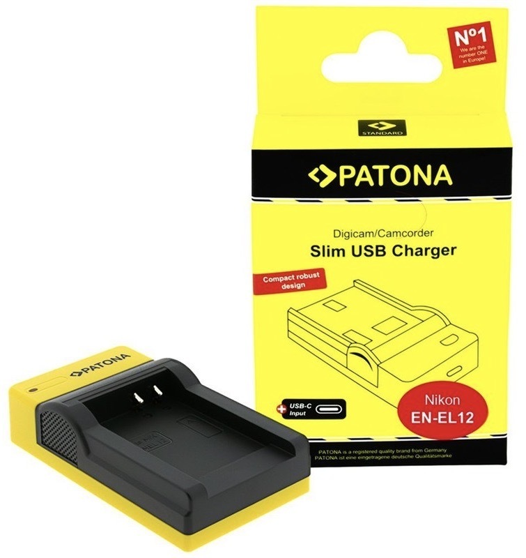 Nabíječka PATONA pro Nikon, LED dioda