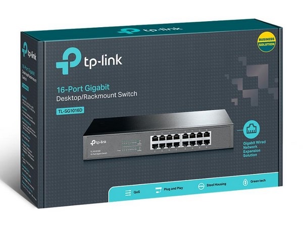 Switch TP-Link TL-SG1016D šedý