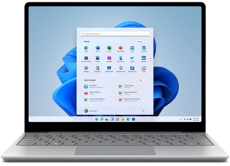 Notebook Microsoft Surface Laptop Go 2 stříbrný