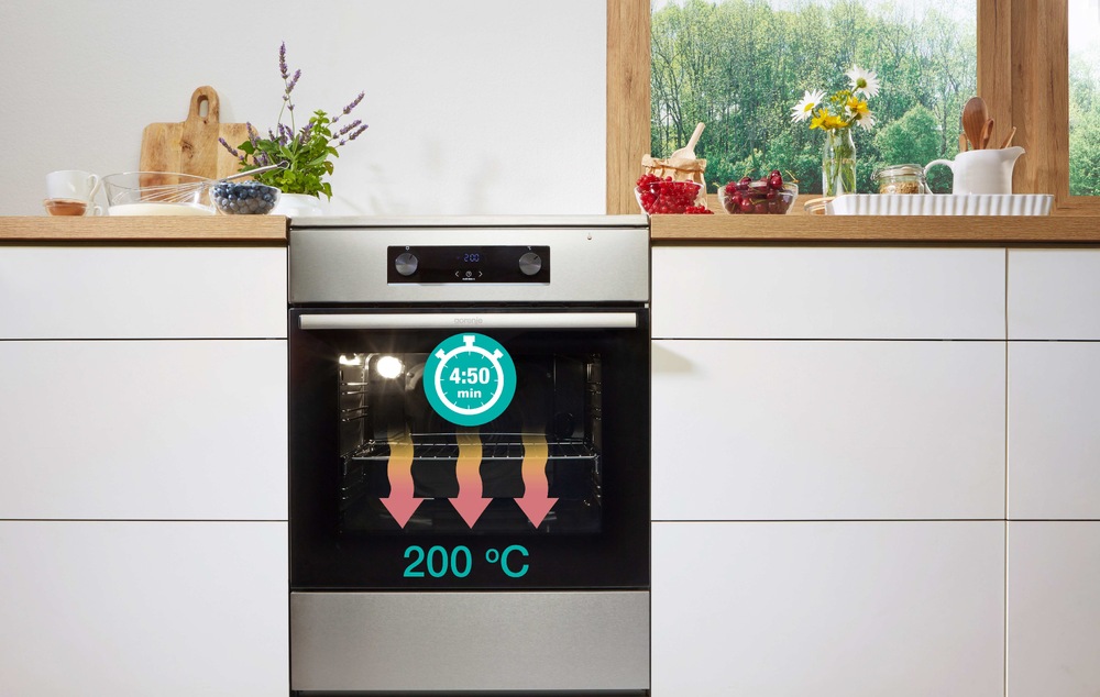 Sklokeramický sporák Gorenje Advanced GEC5C42WG bílý Sporák se sklokeramickou deskou Gorenje GEC5C42WG, bílá, Rychlé předehřátí