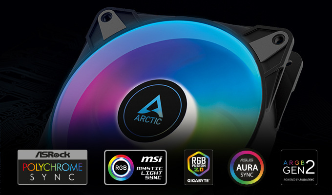 Arctic Cooling P12 PWM PST ARGB Value pack