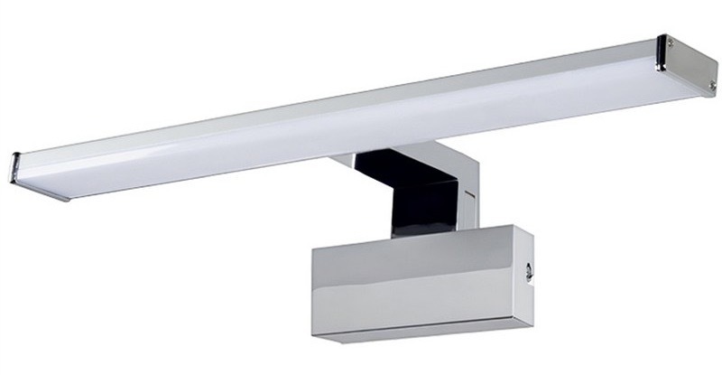 Nástěnné svítidlo Top Light Texas CCT koupelnové LED, 8W, 800lm, IP44, teplá/neutrální/studená bílá stříbrné