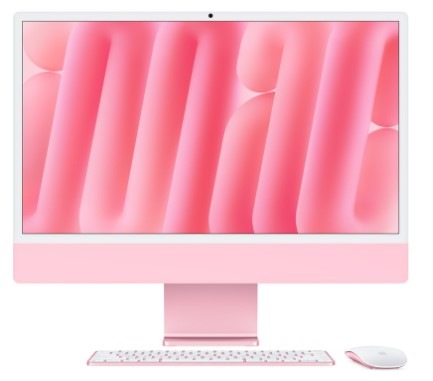 Počítač All In One Apple iMac 24" CTO Sklo s nanotexturou M4 10× CPU 10× GPU, 24 GB, 256 GB - růžový CZ