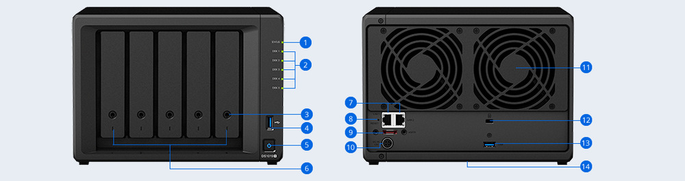 Datové úložiště (NAS) Synology DS1019+ Datové úložiště (NAS) Synology DS1019+