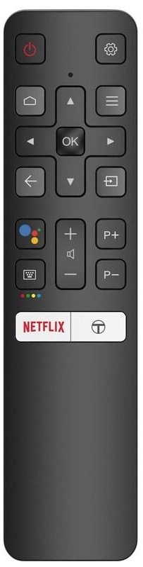 Dálkový ovladač TCL Bluetooth s mikrofonem pro Android TV TCL a Thomson černý