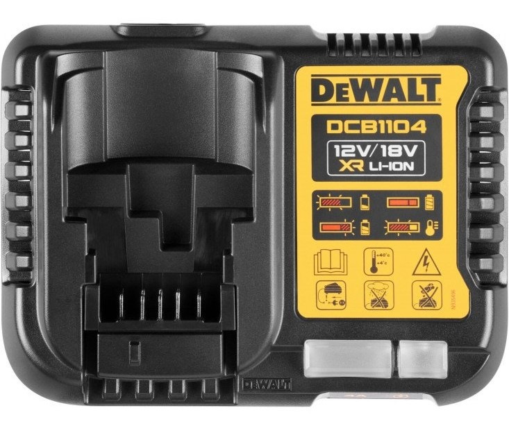 Set baterie a nabíječky Dewalt XR DCB1104D2