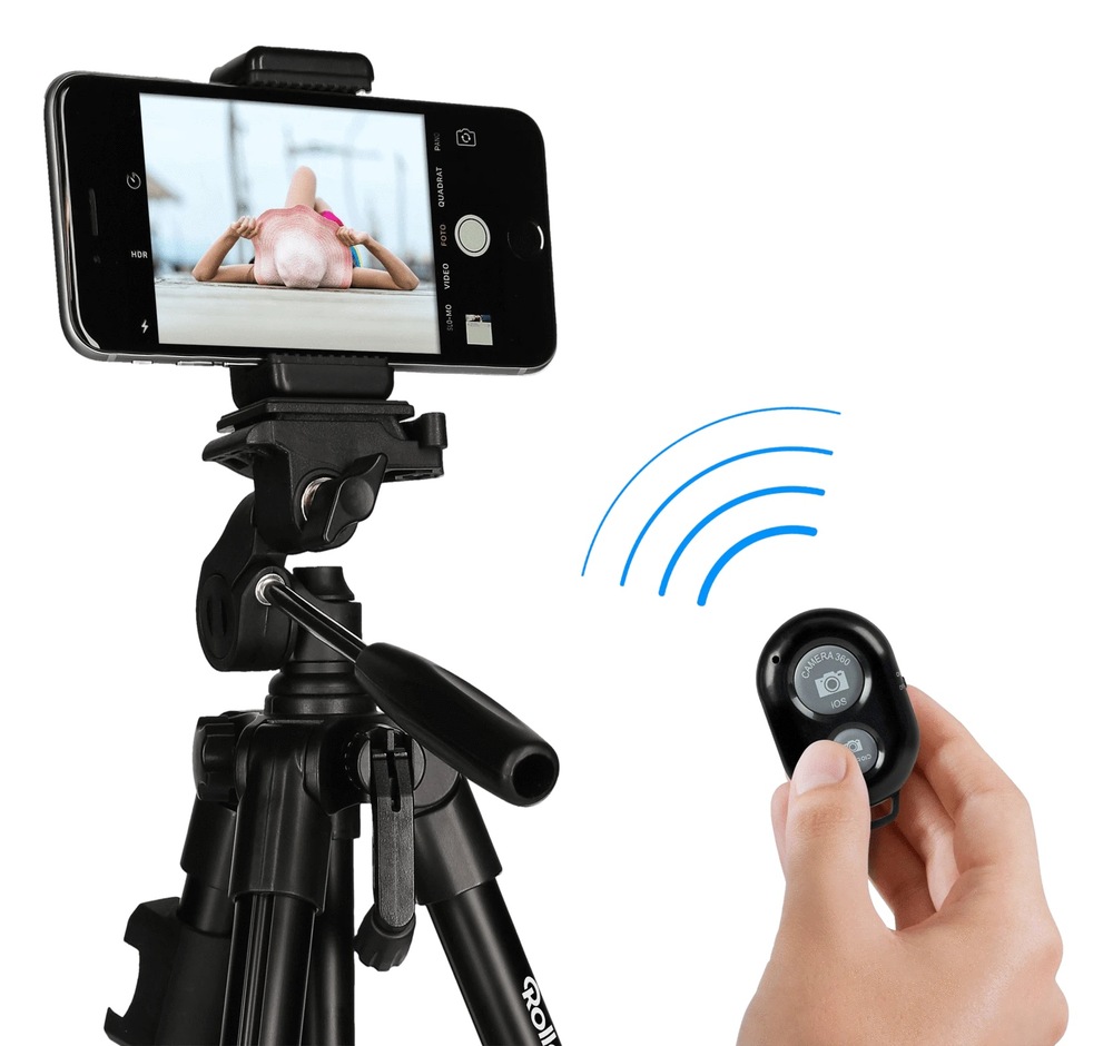 Stativ Rollei Smartphone Traveler, Bluetooth ovládání černý