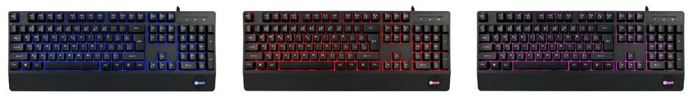 Klávesnice C-Tech KB-104BK, USB, CZ/SK černá Klávesnice C-Tech KB-104BK, USB, CZ/SK černá