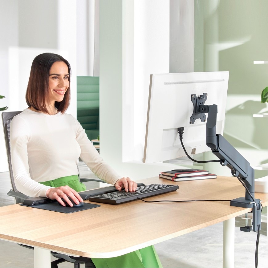 Držák Leitz Ergo na 1 monitor 17" až 32", nosnost 9 kg šedý Držák Leitz Ergo na 1 monitor 17" až 32", nosnost 9 kg