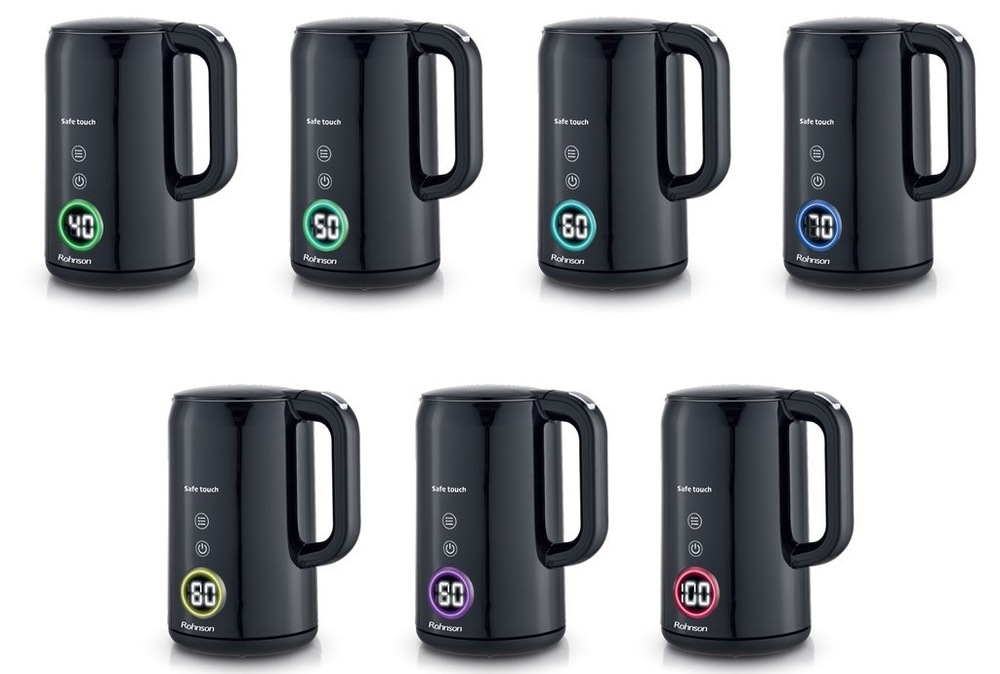 Rychlovarná konvice Rohnson Safe Touch R-7522 černá Rychlovarná konvice Rohnson Safe Touch R-7522 černá
