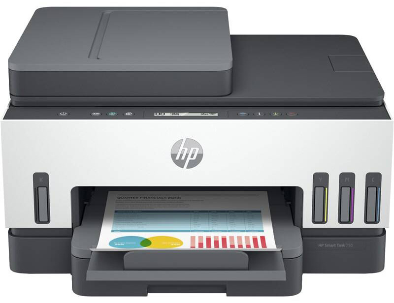 Tiskárna multifunkční HP Smart Tank 750 All-in-One šedá/bílá