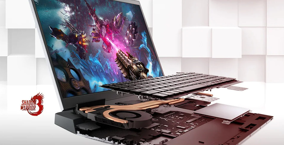 Notebook Dell G15 (5515) stříbrný