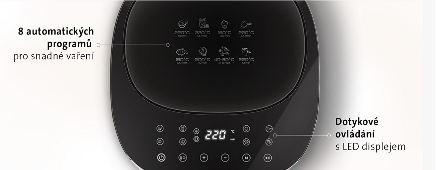 Horkovzdušná fritéza ETA Fritta Digi 3168 90000, využití