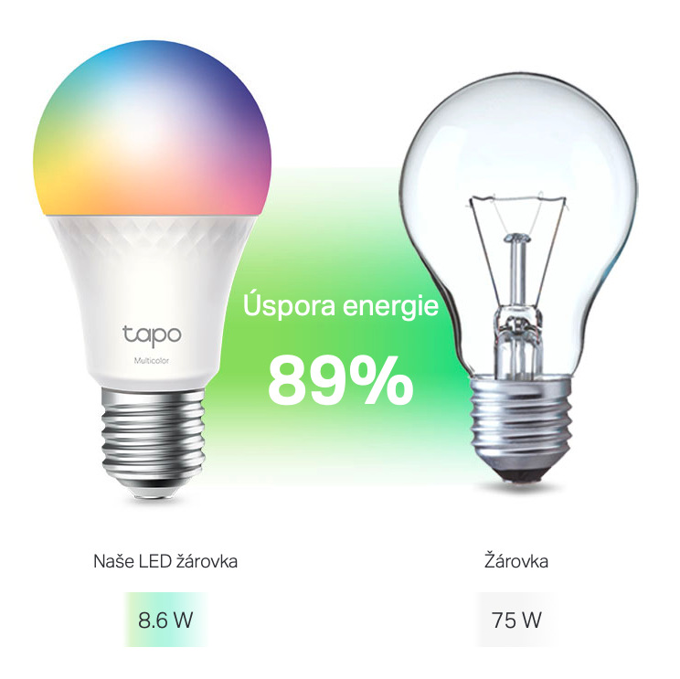 Chytrá žárovka TP-Link Tapo L535E, E27, Matter, Wi-Fi Chytrá žárovka TP-Link Tapo L535E, E27, Matter, Wi-Fi
