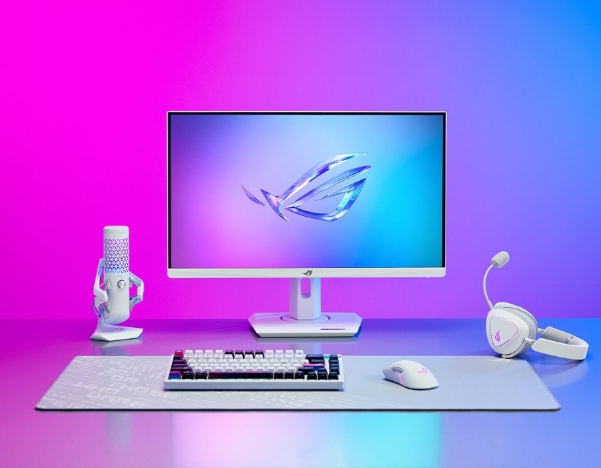 Asus ROG DELTA II, ARGB, bílá