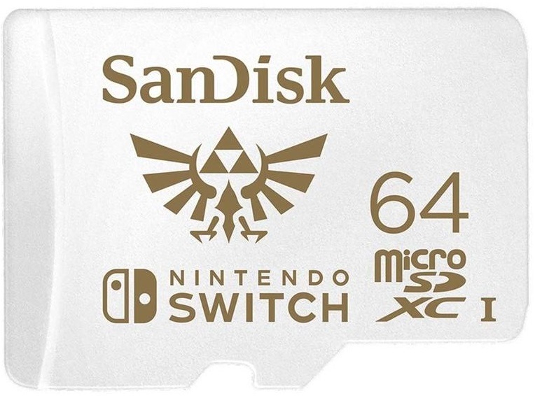 Paměťová karta SANDISK Micro SDXC 64GB UHS-I U3 (V30) pro Nintendo Switch (100R/60W)