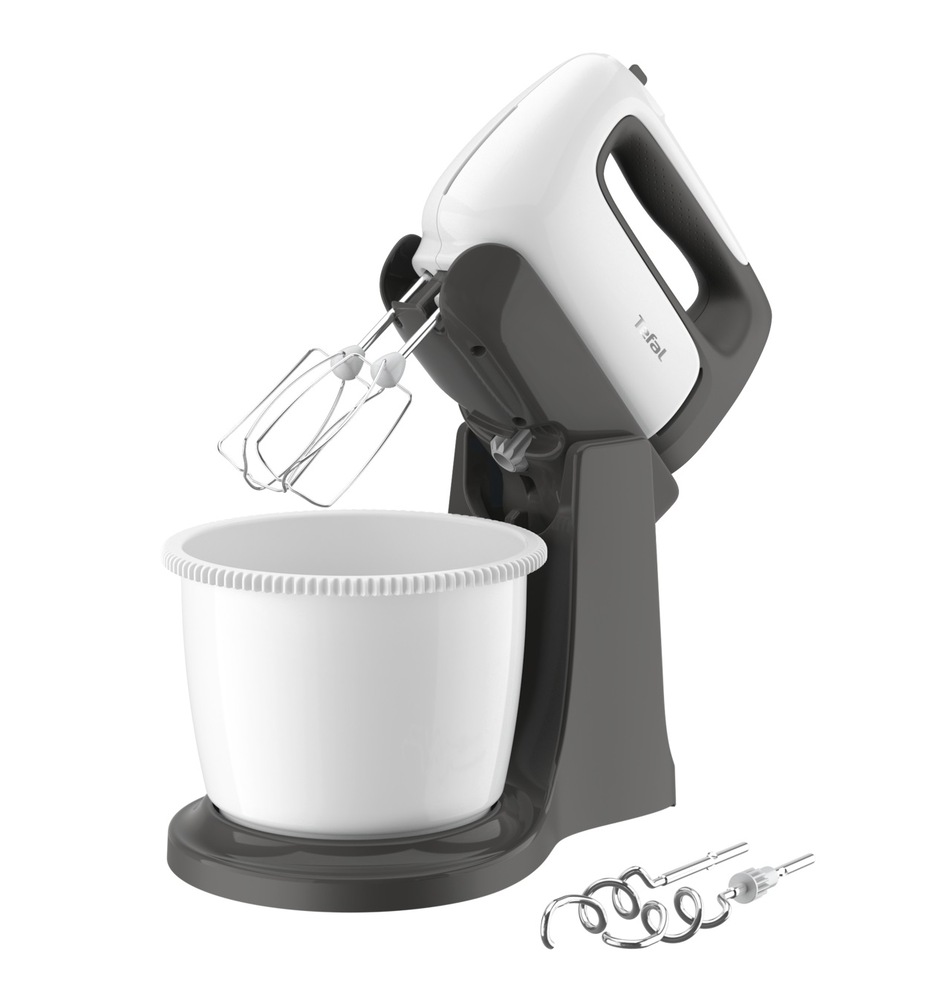 Ruční šlehač s mísou Tefal Prep'Mix+ HT464138 bílý Ruční šlehač s mísou Tefal Prep'Mix+ HT464138 bílý