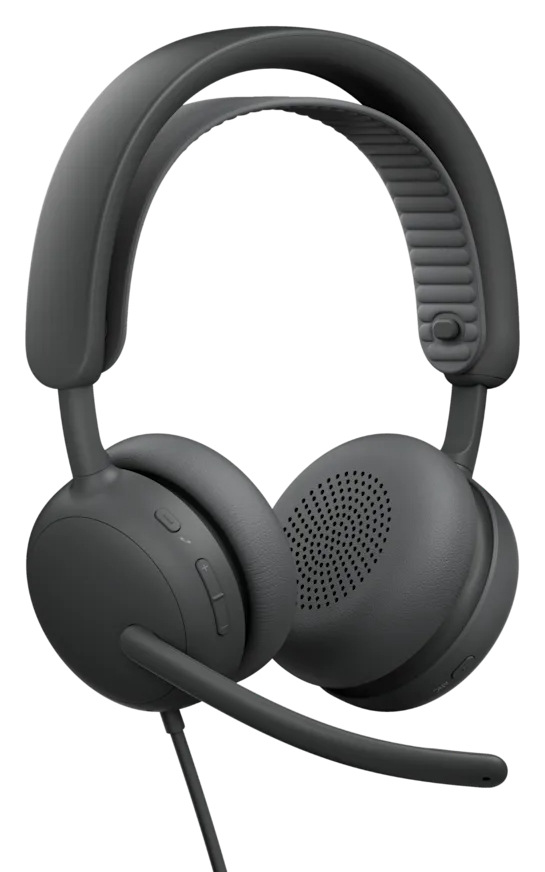 Headset Logitech Zone Wired 2 šedý Drátový headset Logitech Zone Wired 2 v elegantním minimalistickém designu s měkkými náušníky a flexibilním hlavovým mostem