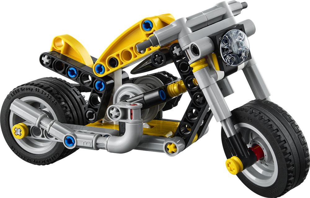 Stavebnice LEGO® Technic 42225 Žlutá motorka Aplikace LEGO Builder usnadňuje stavění pomocí 3D návodu a umožňuje model prohlížet z různých úhlů.