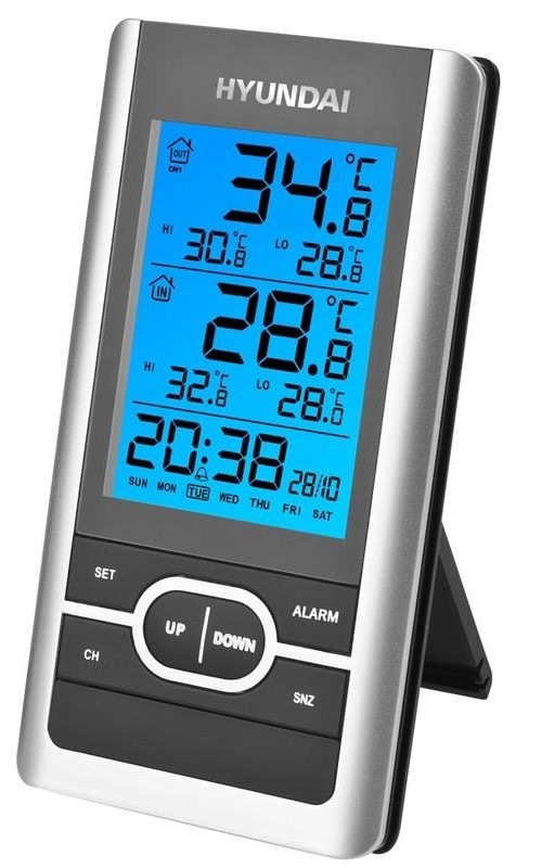 Meteorologická stanice Hyundai WS 1070 černá/stříbrná