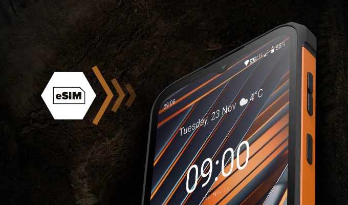 Mobilní telefon myPhone Hammer Iron Va černý/oranžový myPhone Hammer Iron Va, černá/oranžová